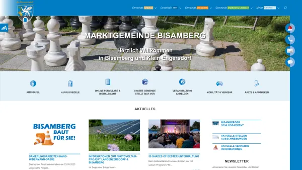 Website Screenshot: Gemeindeamt d Marktgemeinde Marktgemeinde Bisamberg - Willkommen bei der Marktgemeinde Bisamberg in Niederösterreich - Date: 2023-06-22 15:00:11