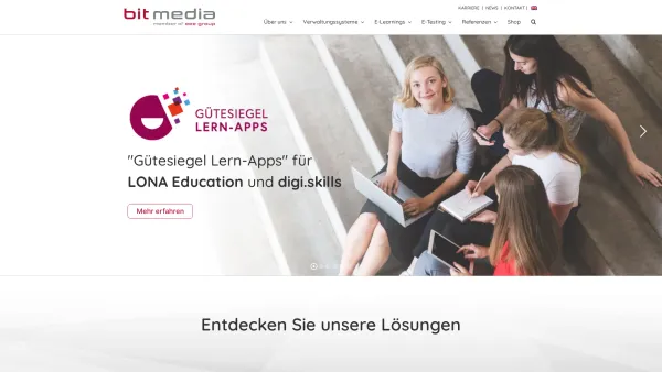 Website Screenshot: Der e-Learning Komplettanbieter bit media e-Learning solution - bit media education solutions GmbH - Date: 2023-06-22 15:00:11