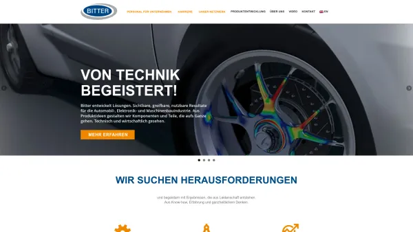Website Screenshot: Bitter GmbH Engineering und Systemtechnik - Bitter GmbH - Von Technik begeistert - Date: 2023-06-14 10:39:07