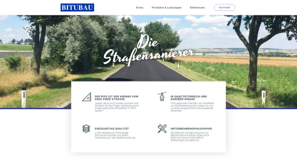 Website Screenshot: Bituminöse Baustoffe und Straßensanierung GmbH - Bitubau - BITUBAU - Date: 2023-06-22 12:13:15