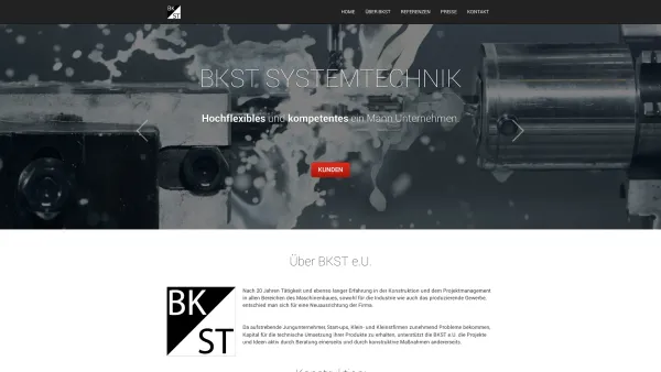 Website Screenshot: Ing. Bernhard Klimek Systemtechnik e.U. - BKST Systemtechnik e.U. - Date: 2023-06-14 10:37:27