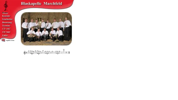 Website Screenshot: Blaskapelle Marchfeld - Blaskapelle Marchfeld - Date: 2023-06-22 12:13:15