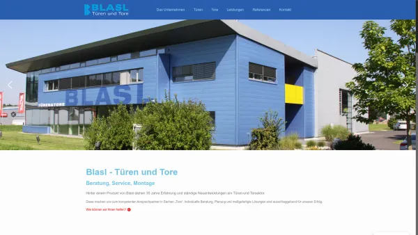 Website Screenshot: Blasl Vertriebsgesellschaft BestDesign Internet GmbH - Blasl ▷ Türen und Tore - Date: 2023-06-22 12:13:15