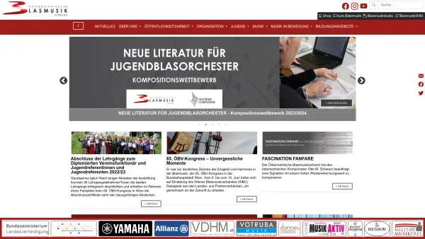 Website Screenshot: Steirischer Österreichischer Blasmusikverband - Österreichischer Blasmusikverband - Date: 2023-06-22 12:13:15