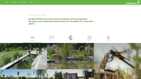 Website Screenshot: Schwimmteich & Gartengestaltung Matheis KEG - Blattform – Garten & Freiraumgestaltung - Date: 2023-06-15 16:02:34