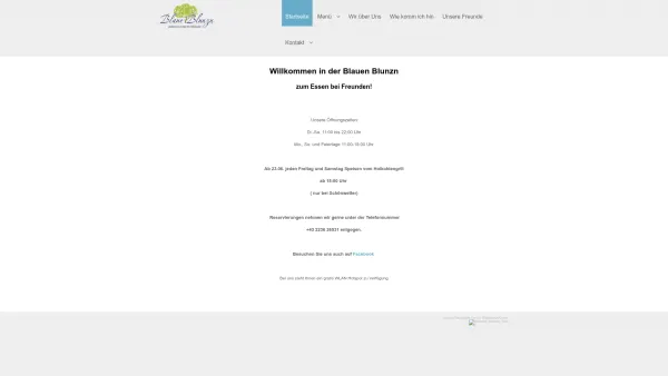 Website Screenshot: Blaue Blunz'n - Blaue Blunzn - Startseite - Date: 2023-06-22 12:13:15