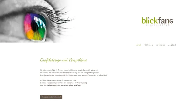 Website Screenshot: Blickfang Werbeagentur - BLICKFANG Werbeagentur. - Alles eine Frage des richtigen Blickwinkels. - Date: 2023-06-22 12:13:15