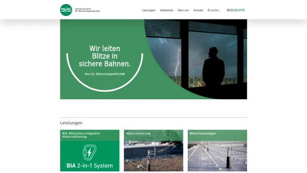 Website Screenshot: BLS OÖ. Blitzschutz Gesellschaft m.b.H. - Startseite - Oö. Blitzschutz - Date: 2023-06-15 16:02:34