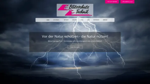 Website Screenshot: Blitzschutz Technik Günter Raich Kolsass - Blitzschutztechnik aus Kolsass, Tirol - Date: 2023-06-22 12:13:15