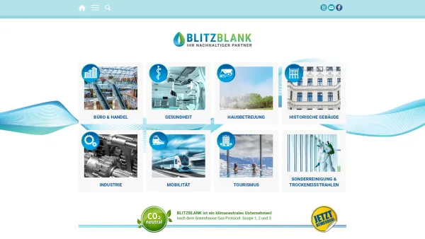 Website Screenshot: blitzblank.net für eine saubere Lösung - home - BLITZBLANK - Date: 2023-06-22 12:13:15