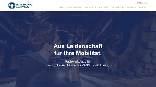 Website Screenshot: BLS Bus und LKW Service GmbH - Home - BLS - Date: 2023-06-22 15:10:43