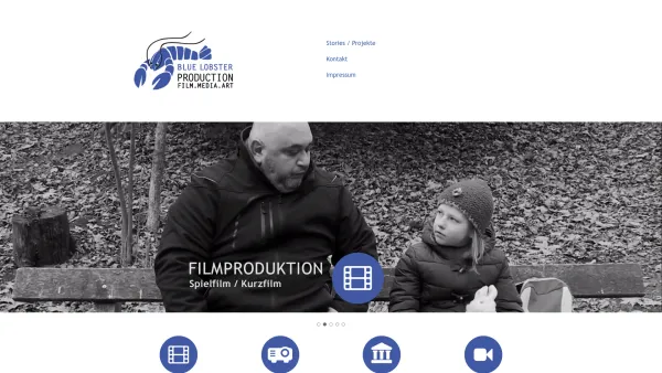 Website Screenshot: BLUE LOBSTER Production * Markus Lobner * FILM EVENT WEB Filmproduktion Kameramann Cutter Website Wien - BLUE LOBSTER Production - Date: 2023-06-22 15:10:43