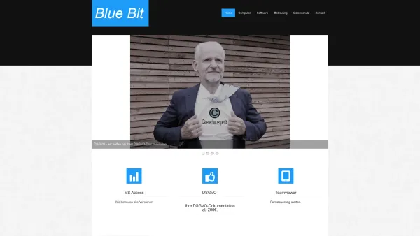 Website Screenshot: Mag. Thomas Wultsch Blue Bit Computer - Bluebit - Home - Date: 2023-06-14 10:39:07