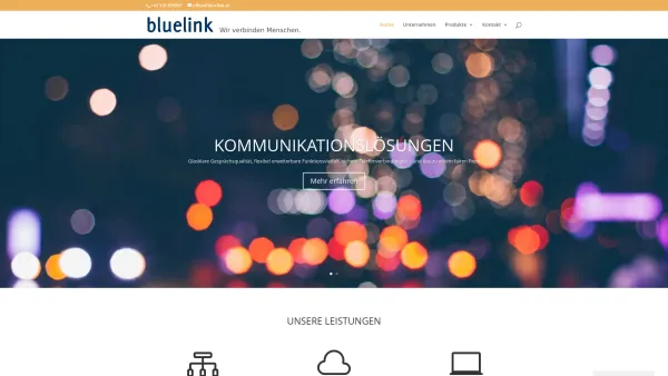 Website Screenshot: bluelink GmbH Informationstechnologie - bluelink GmbH | Ihr Spezialist für Telefonanlagen - Date: 2023-06-15 16:02:34