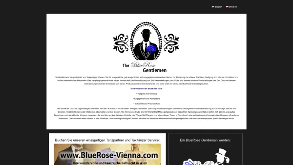 Website Screenshot: BlueRose Gentlemen Taxitänzer und Ballbegleitung - BlueRose Gentlemen Club - Date: 2023-06-14 10:39:07