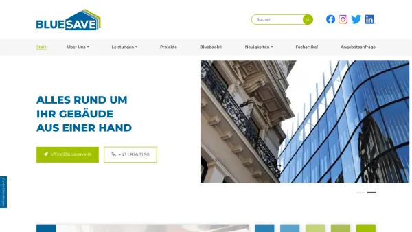 Website Screenshot: BLUESAVE Consulting GmbH - Gebäudeplanung und Wohnungssanierung | Ihre Experten in Wien - Date: 2023-06-22 15:11:08