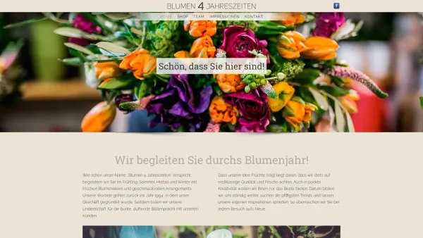 Website Screenshot: Blumen 4 Jahreszeiten - Hochzeiten | Saisonale Floristik | Blumensträuße | Trauer - Date: 2023-06-22 15:11:08