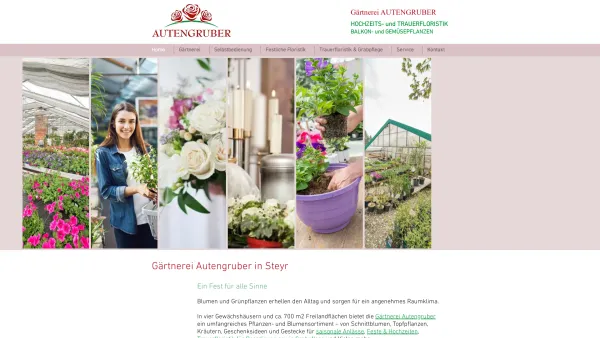 Website Screenshot: Gärtnerei Autengruber - Blumen & Pflanzen | Gärtnerei Autengruber | Steyr - Date: 2023-06-26 10:26:11