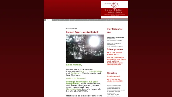 Website Screenshot: Blumen Egger Meisterfloristik - Blumen Egger - Meisterfloristik - Blumen Egger - Meisterfloristik - Date: 2023-06-22 15:11:08