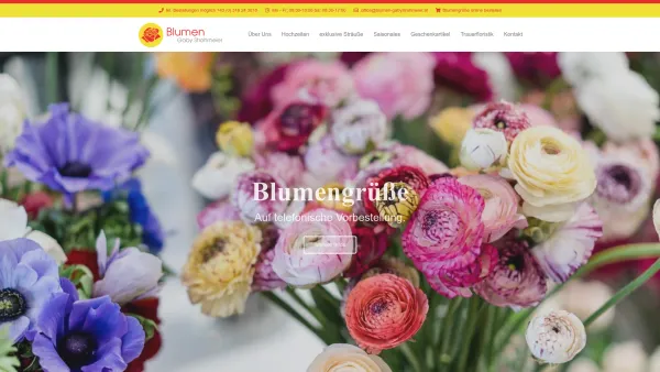 Website Screenshot: bei Blumen Gaby Strohmeier - Blumen Gaby Strohmeier - Graz - Straßgang - Blumen für jede Lebenslage - Date: 2023-06-22 15:11:08