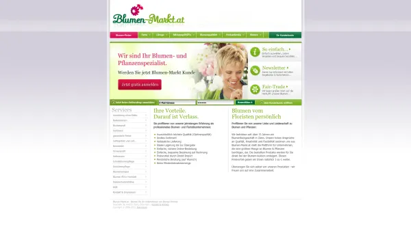 Website Screenshot: Blumenmarkt - Blumen-Markt.at - Blumen für Ihr Unternehmen. - Blumen Krismer - Date: 2023-06-15 16:02:34