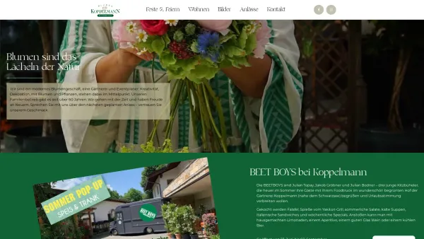 Website Screenshot: Blumenkitz Gartenbau und Blumenstube Kitzmüller Scheibbs - Blumen Koppelmann - das Blumenfachgeschäft in Kitzbühel - Date: 2023-06-22 12:13:15