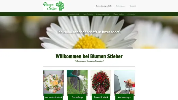 Website Screenshot: Blumen Stieber Blumenfachgeschäft / Friedhofsgärtnerei - Blumen Stieber Online - Date: 2023-06-14 10:39:07