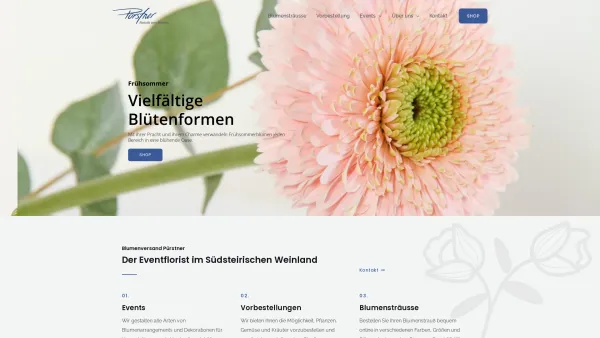 Website Screenshot: Blumen verschicken einfach schnell und preiswert mit Blumen Boutique Pürstner KG - Blumenversand Pürstner aus Leibnitz - Online Blumen Versand - Date: 2023-06-22 12:13:15