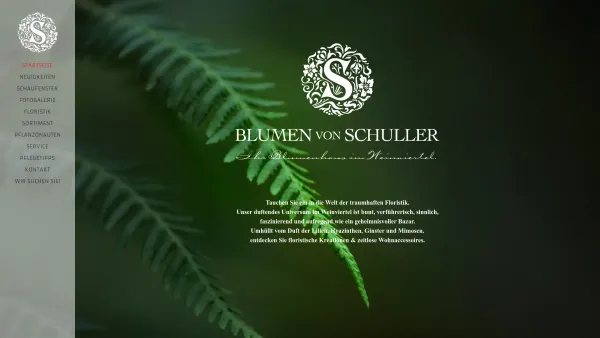 Website Screenshot: BLUMENvonSCHULLER - BLUMEN von SCHULLER | Wolkersdorf | Ihr Blumenhaus im Weinviertel. - Date: 2023-06-14 10:37:38