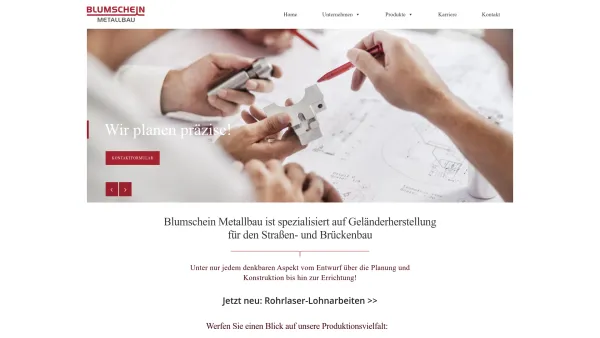 Website Screenshot: Maria BlumscheMetallbau - Home - Blumschein - Date: 2023-06-22 12:13:15