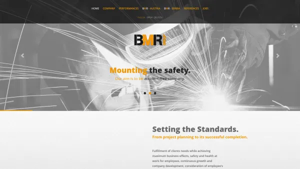 Website Screenshot: BMR - Baumontage- und Rohrleitungsbau GmbH - BMR home page - Date: 2023-06-22 12:13:15