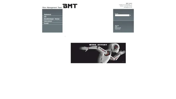 Website Screenshot: BMT Handelsgesellschaft mbH - BMT GmbH | Digitaldruck & EDV in Linz: . - Date: 2023-06-22 12:13:15