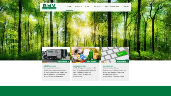 Website Screenshot: Burgenländischer Müllverband Herzlich - BMV - Besser Müll Vermeiden - Burgenländischer Müllverband - Date: 2023-06-15 16:02:34