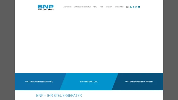 Website Screenshot: BNP Wirtschaftstreuhand und Steuerberatungsgesellschaft m.b.H. - Home - BNP - Ihr Steuerberater für Österreich - Date: 2023-06-15 16:02:34