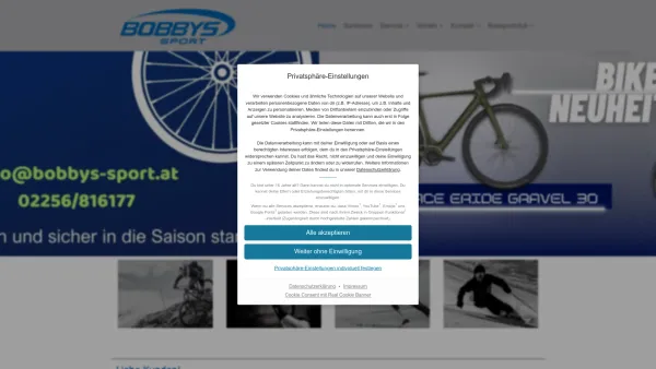 Website Screenshot: Jaffer Bobby Bobbys Sport Shop - Home - Bobbys Sport - Date: 2023-06-14 10:47:13