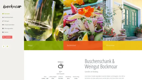 Website Screenshot: Alois bockmoar steiermark marktgemeinschaft steirischer wein joebstl arbeiter buschenschank - Startseite - Buschenschank Weingut Bockmoar - Date: 2023-06-22 12:13:15