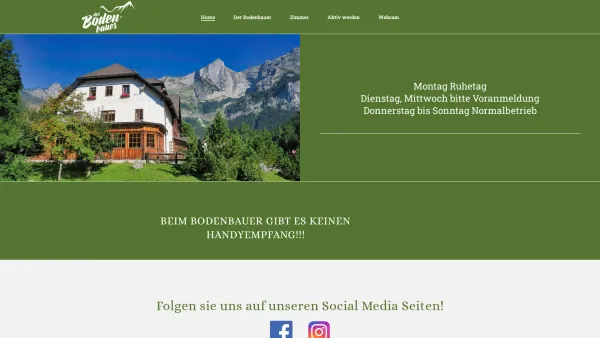 Website Screenshot: Gerhard bodenbauer.at - Home - Der Bodenbauer - Date: 2023-06-22 12:13:16