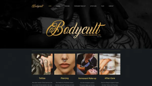 Website Screenshot: Bodycult Tattoo & Piercingstudio - Bodycult – Tattoo & Piercing Studio Linz Leonding - Date: 2023-06-15 16:02:34