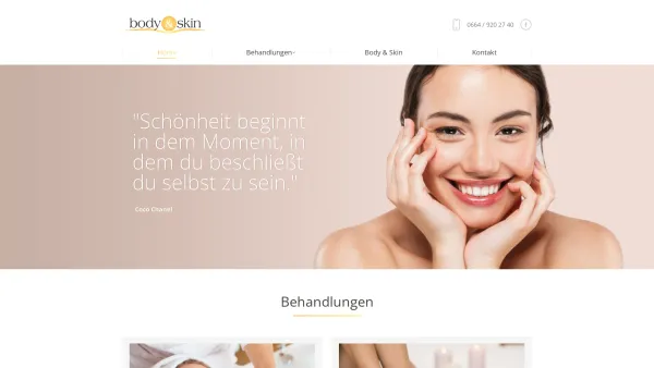 Website Screenshot: Mag. pharm. Ursula Berger GmbH - Home - Body & Skin - Date: 2023-06-22 12:13:16