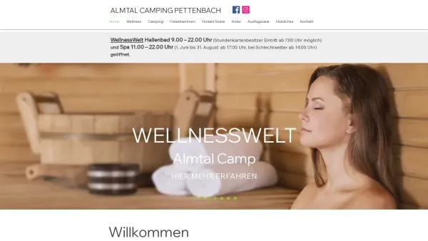 Website Screenshot: Unseres Familie Herndler GmbH - Almtal Camping Pettenbach | Familie Herndler | Oberösterreich - Date: 2023-06-22 15:00:12