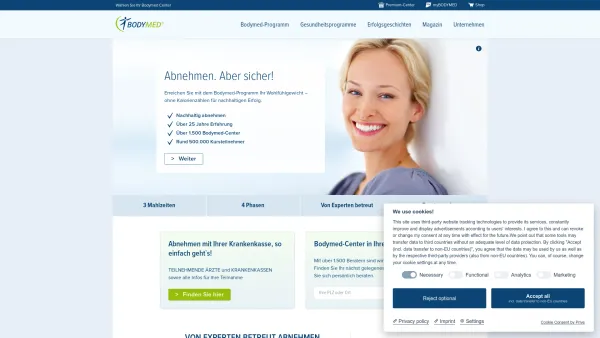 Website Screenshot: BODYMED Österreich - Ernährungskonzept ärztlich betreut dauerhaft abnehmen - Bodymed - Date: 2023-06-22 15:00:12