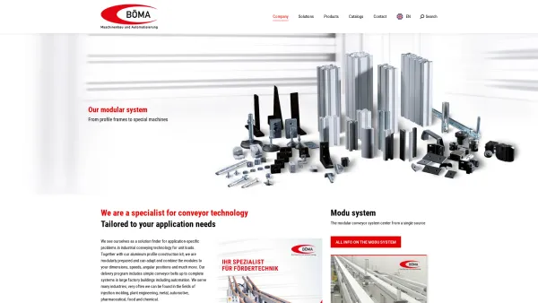 Website Screenshot: bei Böma GmbH - Company - BÖMA - Date: 2023-06-22 15:00:12
