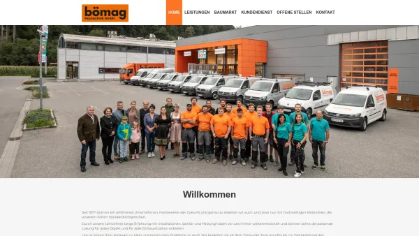 Website Screenshot: BÖMAG Installationen Gesellschaft m.b.H. - Willkommen | BÖMAG - Date: 2023-06-22 15:00:12