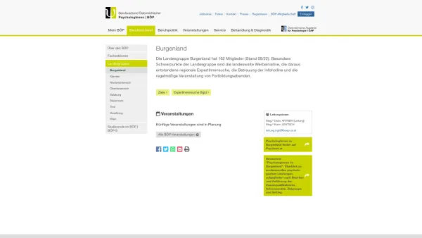 Website Screenshot: Horvath-Nowotny Irene BÖP Landesgruppe Burgenland - Burgenland · BÖP - Date: 2023-06-22 15:00:12