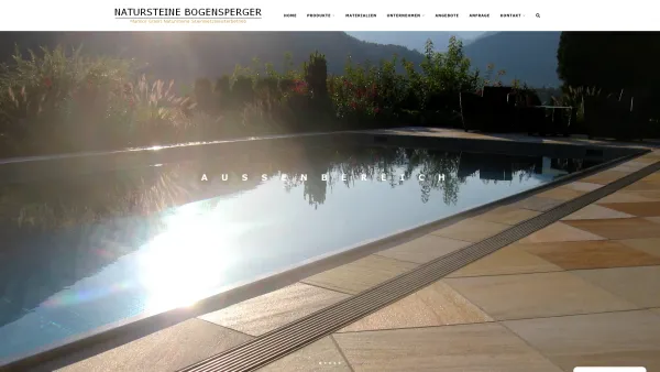 Website Screenshot: NATURSTEINE BOGENSPERGER - NATURSTEINE BOGENSPERGER | Marmor - Granit - Natursteine - Steinmetzmeisterbetrieb - Date: 2023-06-14 10:47:13