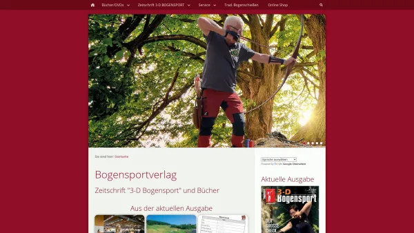 Website Screenshot: Vorderegger & Partner GmbH - Faszination Bogenschießen - Zeitschriften - Bücher - Bogenseminare - Date: 2023-06-15 16:02:34