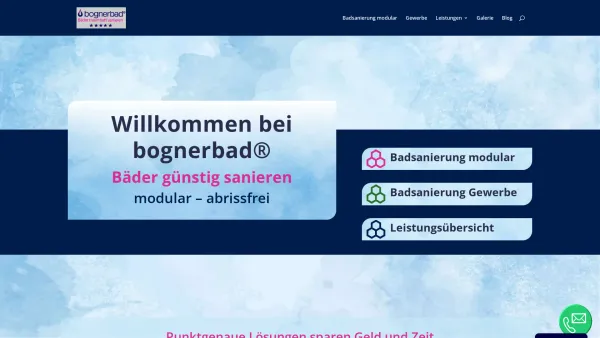 Website Screenshot: bognerbad® René Bogner - bognerbad - Bäder traumhaft sanieren - Date: 2023-06-22 15:00:12