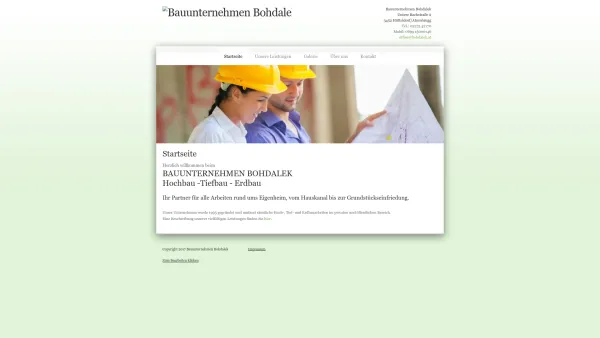 Website Screenshot: Manfred Fa. Bohdalek - Bauunternehmen Bohdalek - Startseite - Date: 2023-06-22 15:00:12