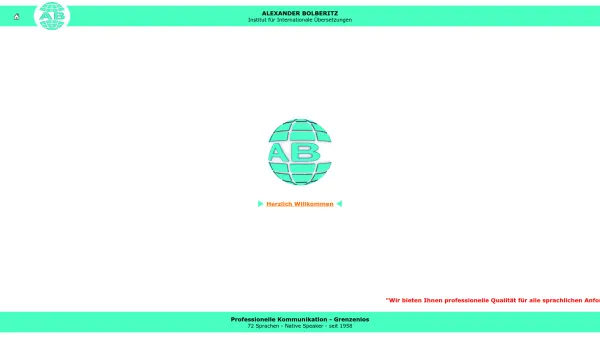 Website Screenshot: Institut für Internationale Übersetzungen Alexander Bolberitz - Alexander Bolberitz - Institut für Internationale Übersetzungen - Date: 2023-06-22 15:00:12