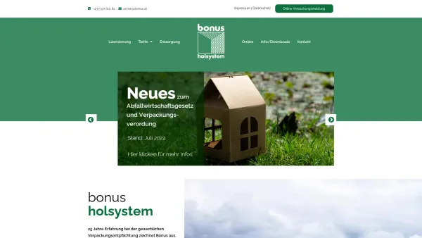 Website Screenshot: bonus holsystem herzlich - Bonus Holsystem – Klimaneutrale Entsorgung - Date: 2023-06-22 12:13:16